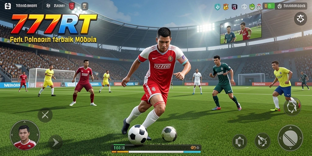Screenshot gameplay 777RT yang menggambarkan pertandingan intens dan seru.
