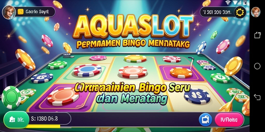 Tampilan gameplay AQUASLOT yang mengasyikkan dan seru.