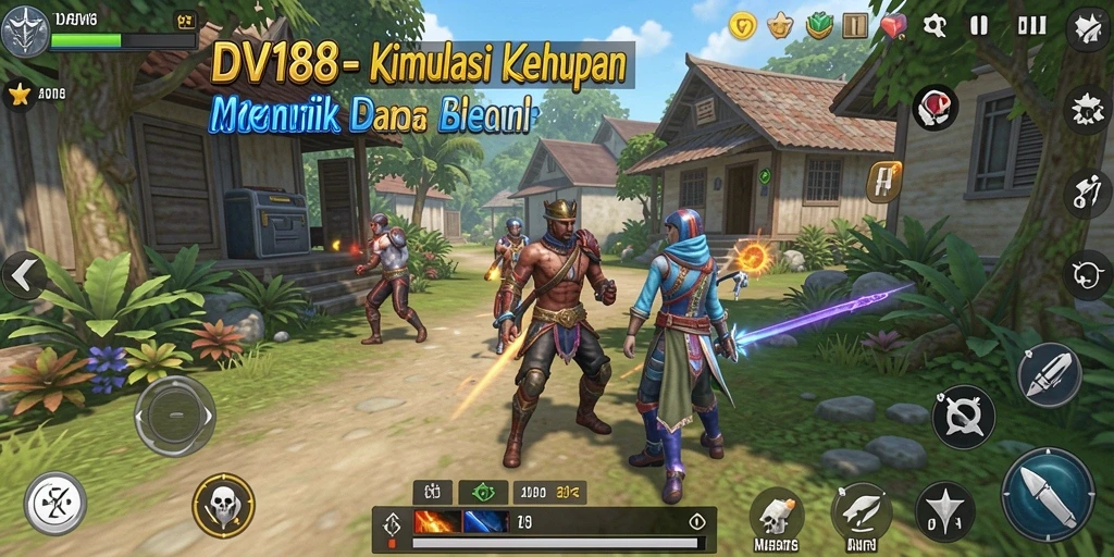Tampilan gameplay interaktif DV188 menunjukkan simulasi kehidupan yang menarik.