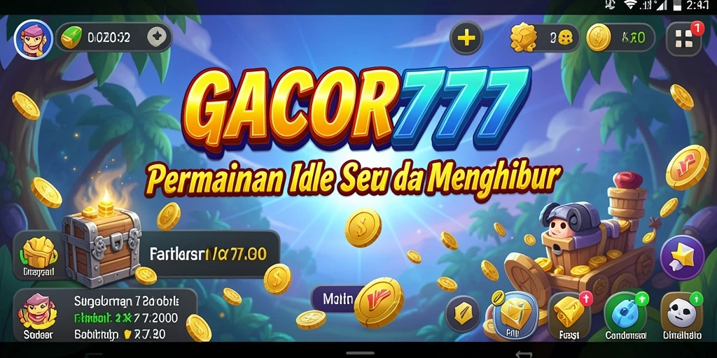 Tampilan gameplay GACOR777 yang seru dan penuh warna.