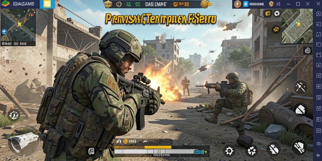 Tangkapan layar IDAGAME menampilkan aksi gameplay mendebarkan di medan perang.