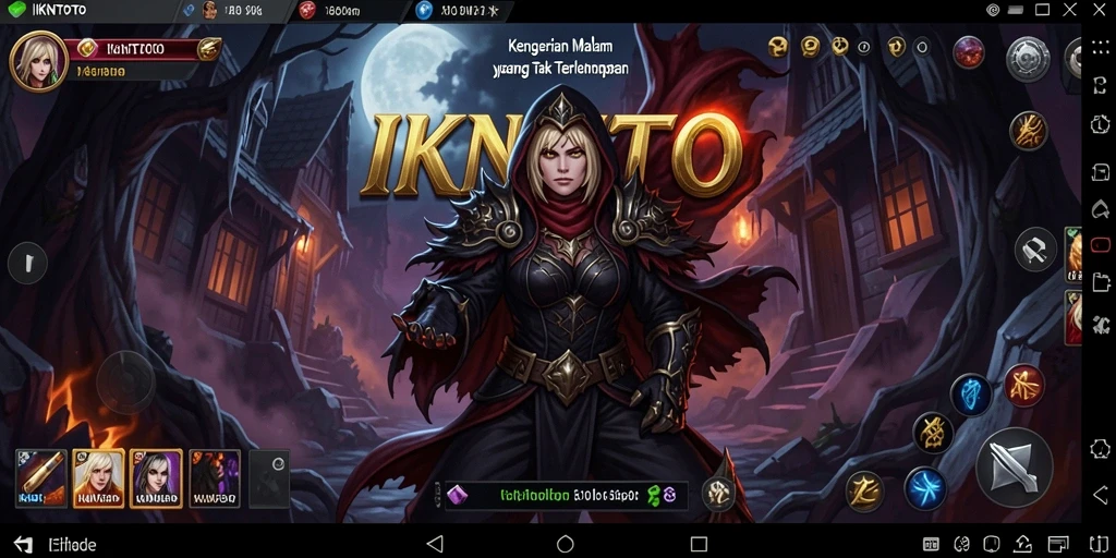 Tampilan gameplay IKNTOTO yang menakutkan dan mendebarkan.