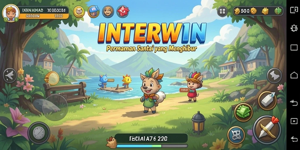 Tampilan gameplay INTERWIN yang menarik dan menghibur.