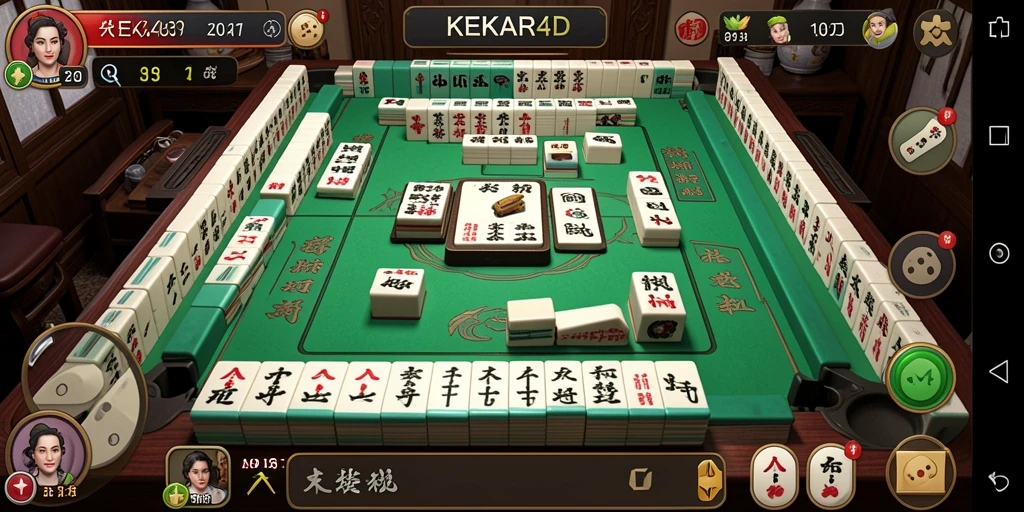 Tampilan gameplay seru KEKAR4D dengan Mahjong yang menantang.