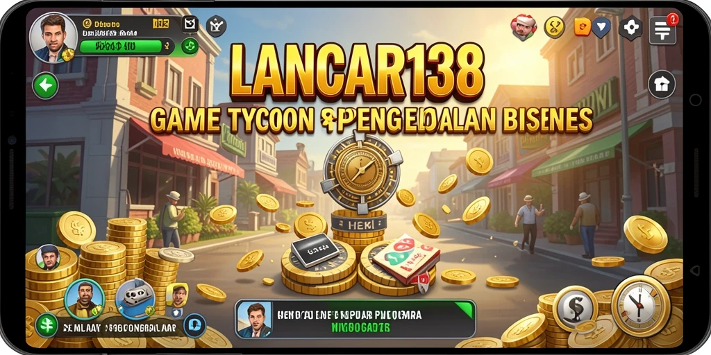 Screenshot permainan menunjukkan pengelolaan bisnis dalam <strong>LANCAR138</strong>.