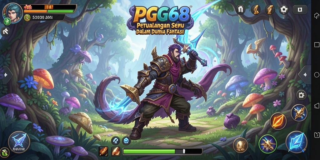 Tampilan gameplay PGG68 dengan petualangan seru dan grafis menakjubkan.