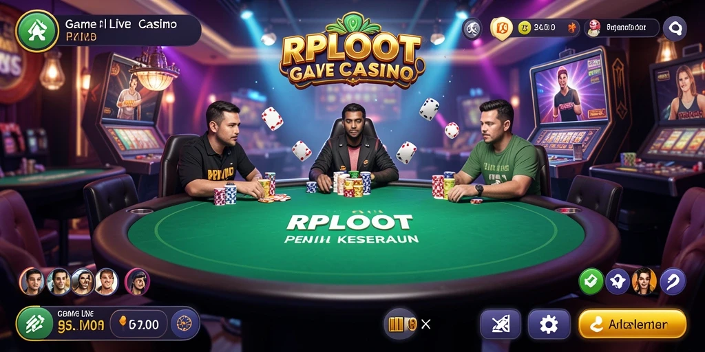 Gameplay seru dari RPLOOT dalam suasana casino langsung.