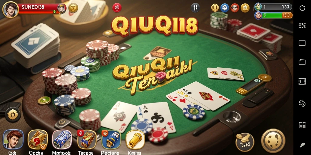 Tampilan gameplay QiuQiu yang seru dan penuh strategi.
