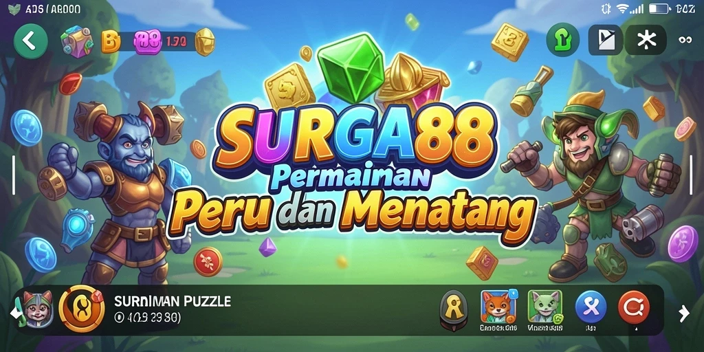 Screenshot utama SURGA88 menampilkan gameplay Puzzle yang menarik dan penuh tantangan.